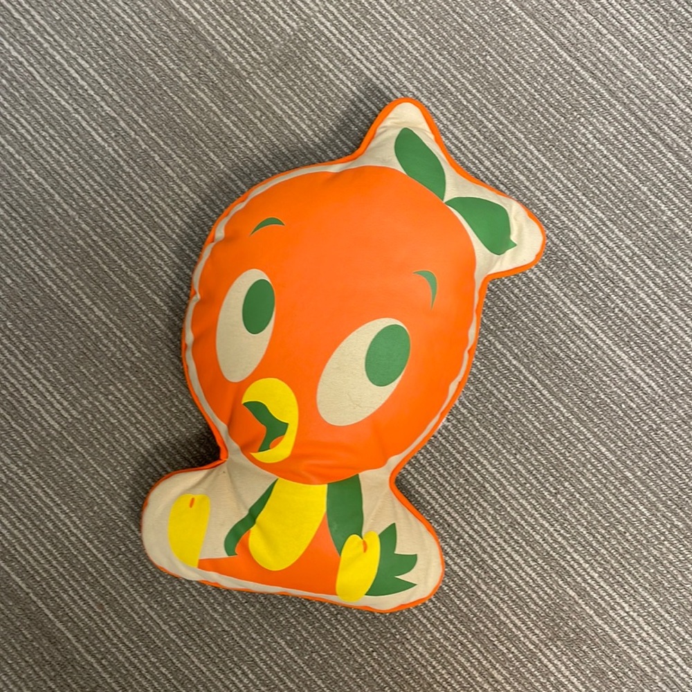 Orange Bird Pillow